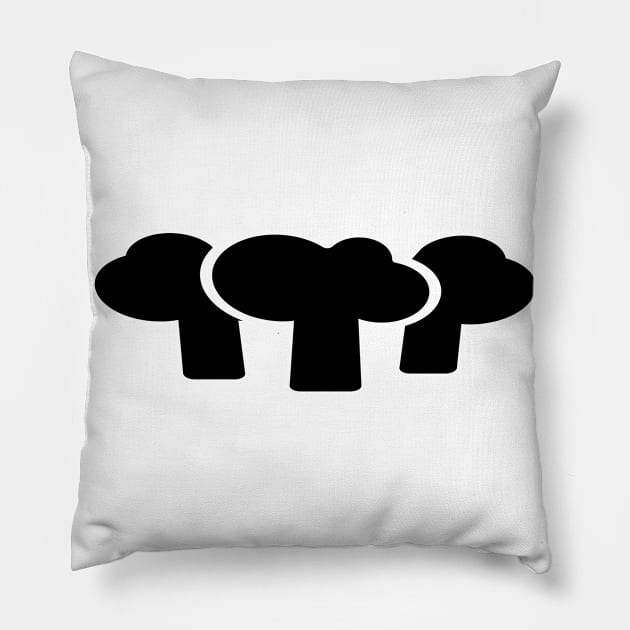 mushroom design Pillow by FromBerlinGift