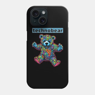 Teddy Bear Cool Techno Dancing Zombie Teddy Bear Phone Case