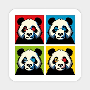 Pop Winking Panda - Funny Panda Art Magnet