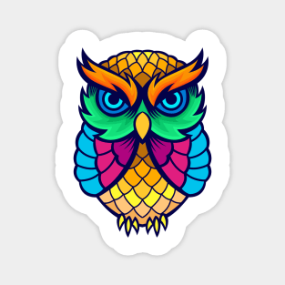 Owl Colorful Magnet