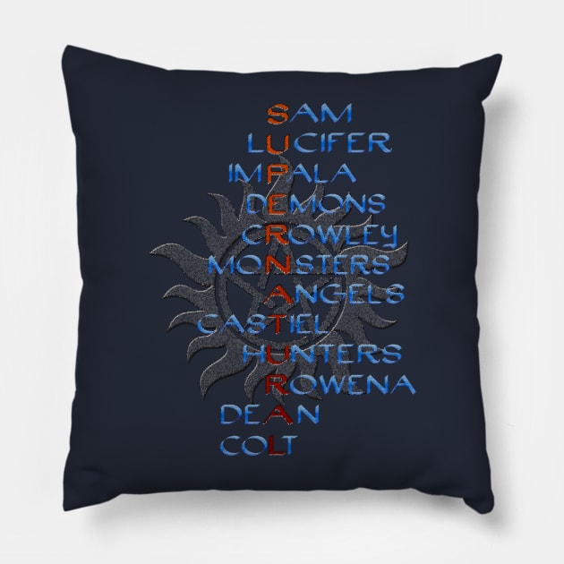 SUPERNATURAL Pillow by GreatSeries