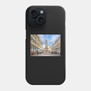 Plague Column or the Holy Trinity Column in Vienna, Austria Phone Case