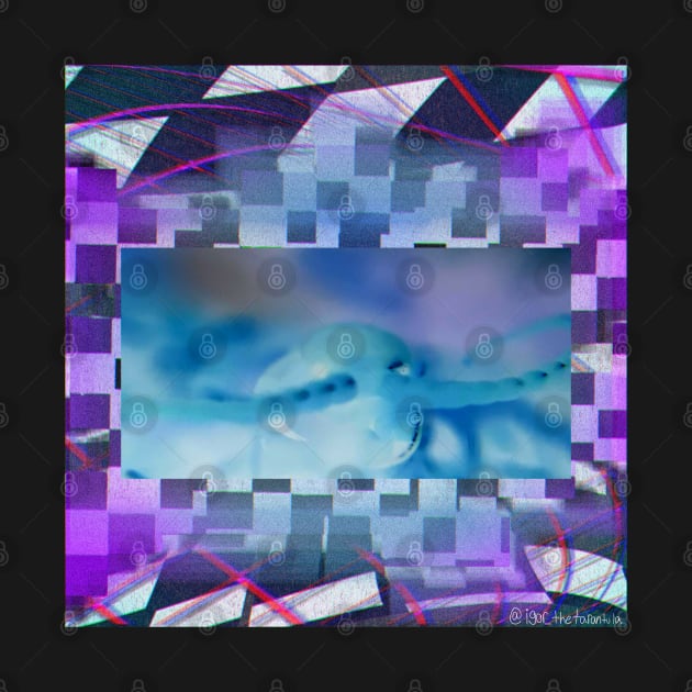 Centipede “Vaporwave” (Grainy Blue & Purple) by IgorAndMore