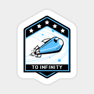 To Infinity Spaceship Space Magnet