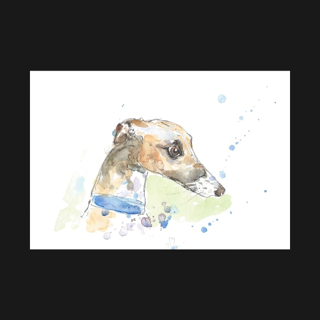 Pretty hound portrait. by DebTheZeb