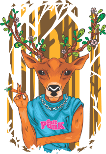 Deer parody DAFT punk Magnet