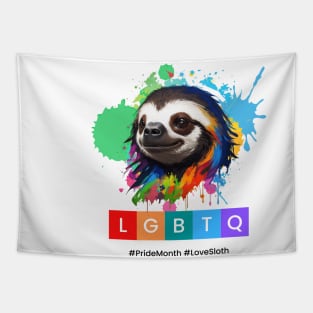 Sloth LGBTQ Tapestry