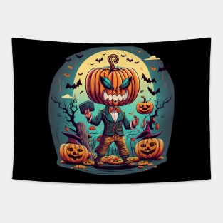 Vintage Halloween Pumpkin 2023. Halloween 2023 Tapestry