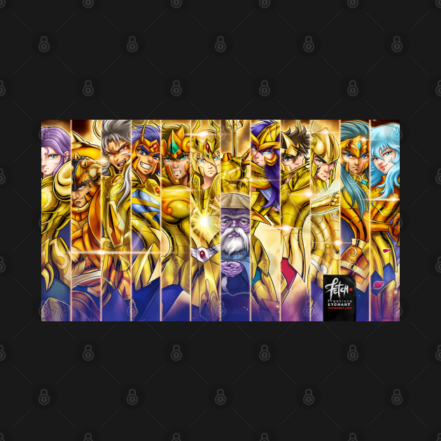 12 gold saints lost canvas