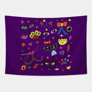 Cat Miaw Lovers Tapestry