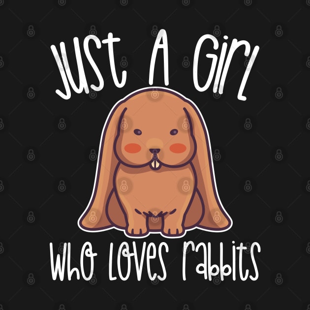 Just A Girl Who Loves Rabbits Gift graphic by theodoros20