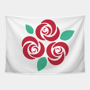 Red XNovaOnyx| Rose Simple Design Tapestry