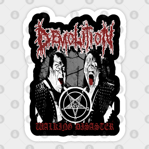 "DEMOLITION (black metal)" - Wrestling - Sticker