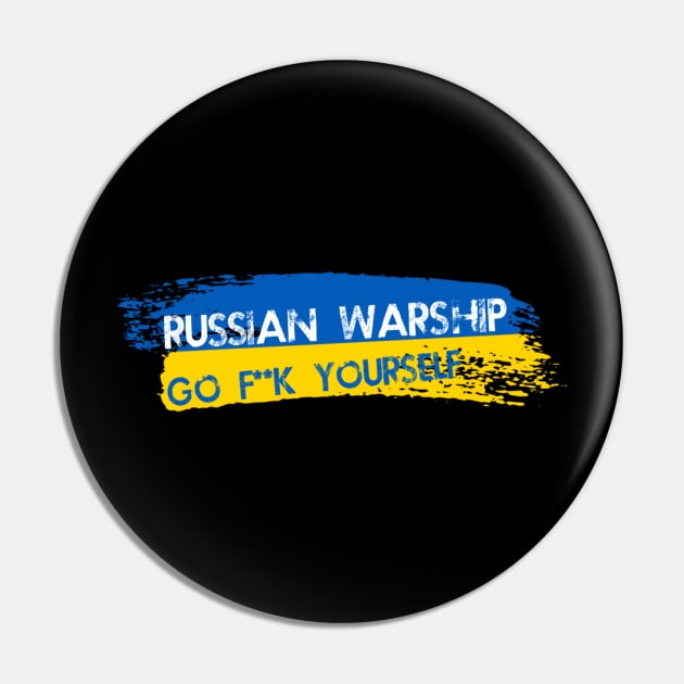 Russian Warship Go F Yourself Pin by ERRAMSHOP