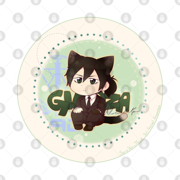 CUTE CHIBI GINOZA NOBUCHIKA PIN BADGE by ☆ G y s e l ☆