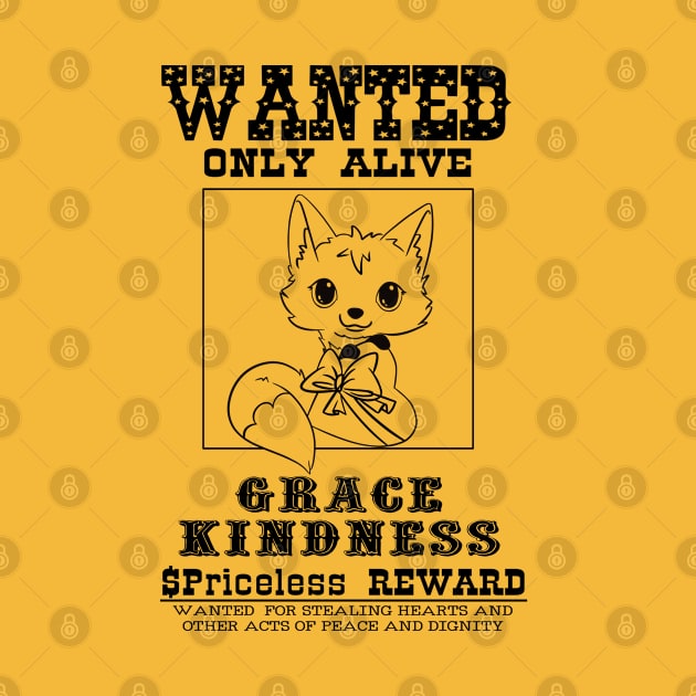 Cute Baby Fox Wanted Poster by Knightees