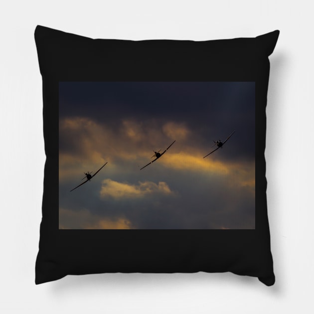 Dusk Harvard Trio Pillow by captureasecond