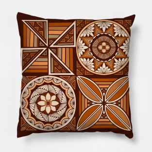 Tapa patchwork - rust Pillow