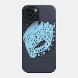 blue eyes - blue ink Phone Case