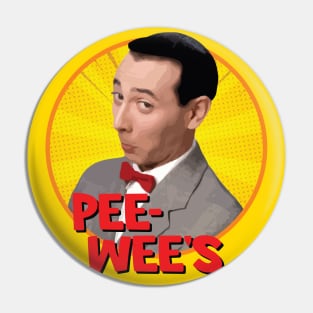 Pee-Wee's Beautiful Yellow Color Background Pin