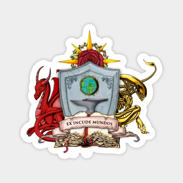 World Anvil Heraldic Crest Magnet by World Anvil