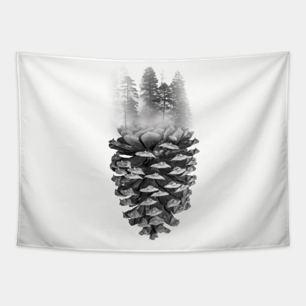 Pine Cone Forest Tapestry by BlackGrain