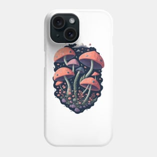 Funny colorful mushrooms Phone Case