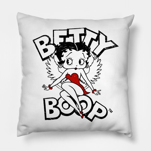 Betty Angel Boop Cartoon Pillow by kalush club