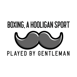 Funny Boxing And Moustache Design T-Shirt