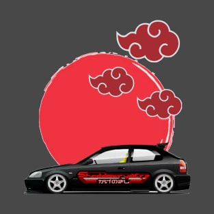 Shaddowryderz Red Sun Civic T-Shirt