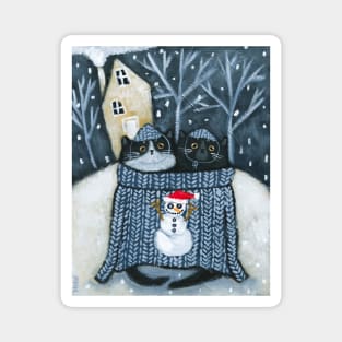 Snowman Sweater Magnet