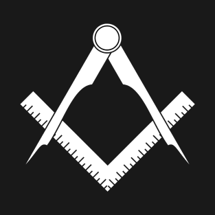 Masonic compasses with square T-Shirt