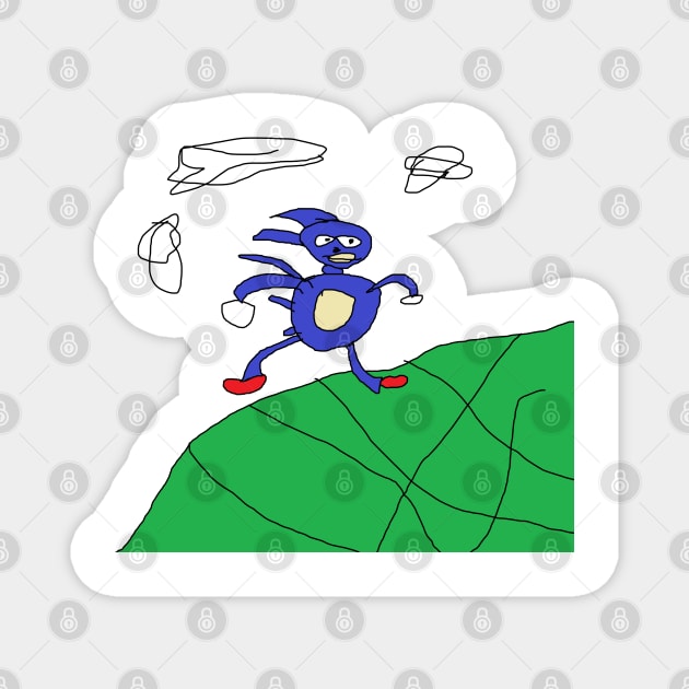 sanic hegehog meme [Sonic Parody] Magnet by ThisOnAShirt