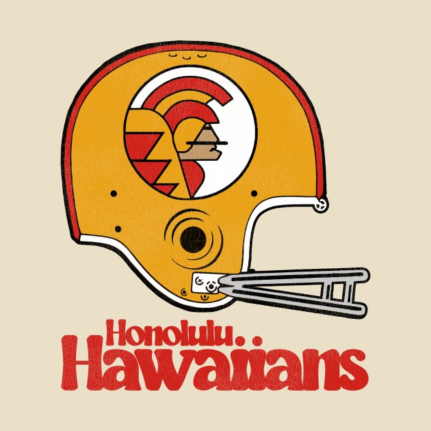 Defunct Honolulu Hawaiians Football Team Helmet by Defunctland