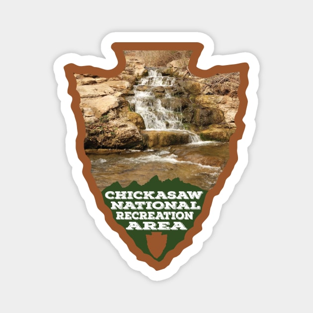 Chickasaw National Recreation Area arrowhead Magnet by nylebuss