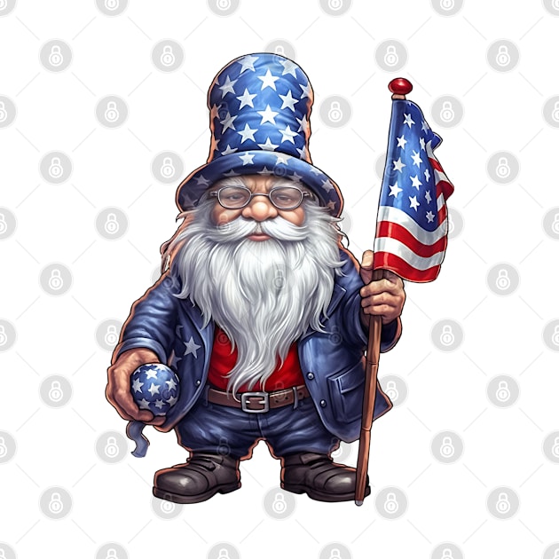 4th of July Gnome #4 by Chromatic Fusion Studio