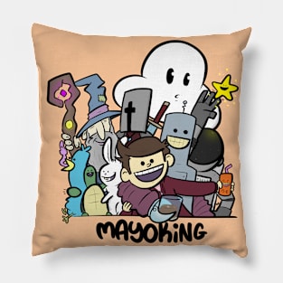 Group Shot Dark Text Pillow