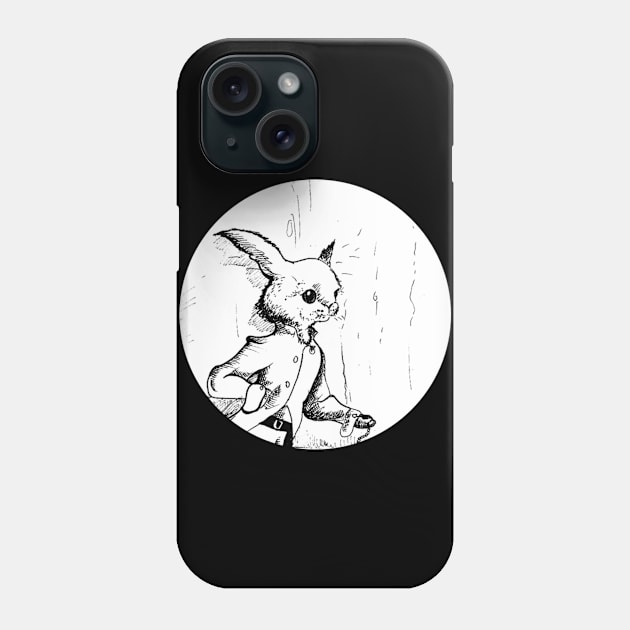 posh rabbit drawing - fantasy inspired art and designs Phone Case by STearleArt