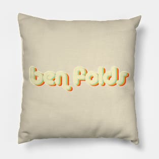 vintage color ben folds Pillow