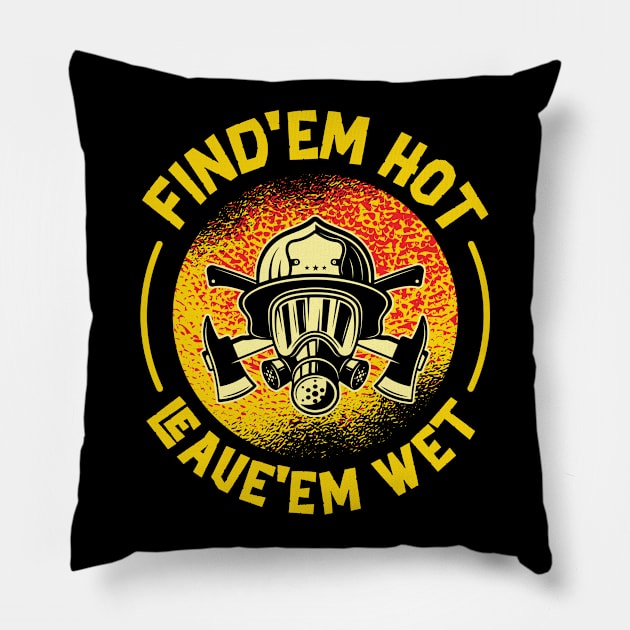 Firefighter Rescuer Helmet Firefighting Pillow by Tom´s TeeStore