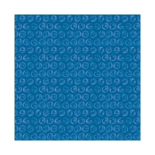 Pattern Bubble Wrap blue T-Shirt