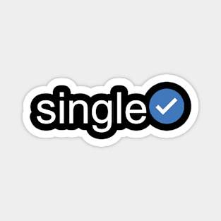 Verified Single (White Text) Magnet