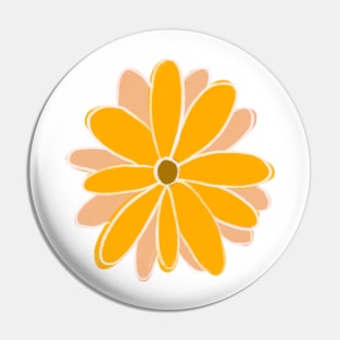 Yellow Flower Drawing Pin