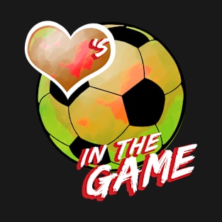 Soccer - Hearts In The Game - Orange T-Shirt