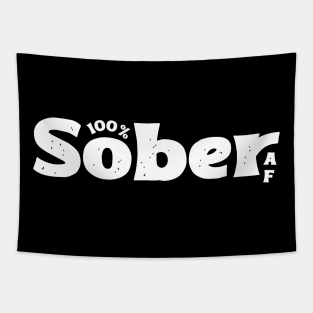 100% Sober AF for Addiction Recovery Tapestry