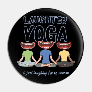 Laughing Meditation Design for a Laughter Yoga Training Pin