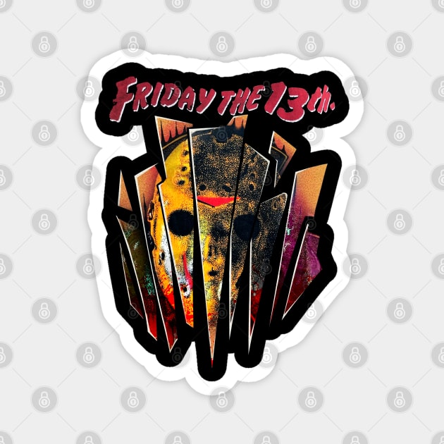 Friday the 13th Night Terror Magnet by Gpumkins Art