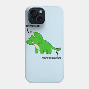 Triceratops Tricerabottom Dinosaur Funny Phone Case