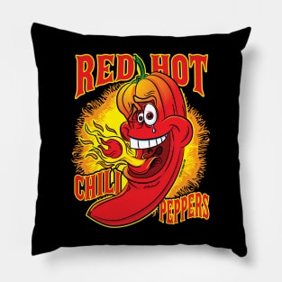 Spicy Flaming Red Hot Chili Pepper Pillow