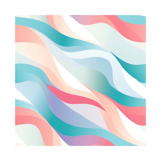 Pastel Ripples: Modern Abstract Waves Unleashed by star trek fanart and more